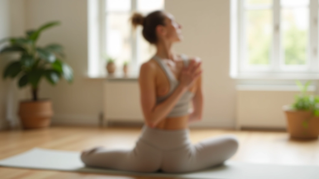 Séquence de trois postures de yoga doux pour le soir, étirement progressif du corps entier, ambiance relaxante